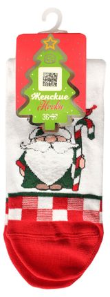 Изображение товара Носки женские новогодние «Брестские» Classic белый, р. 23