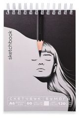 Изображение товара Скетчбук АШАН Красная Птица А6, 60 л