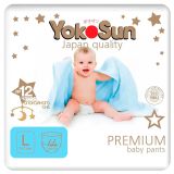 Изображение товара Трусики-подгузники YokoSun Premium L (9-14 кг), 44 шт