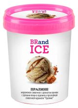 Изображение товара Мороженое сливочное BRandICE с орехами пекан в пралине и прослойкой сливочной карамели ведерко БЗМЖ, 1 л