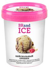 Изображение товара Мороженое сливочное BRandICE Бейсбольный орешек с кешью и малиновой прослойкой ведерко БЗМЖ, 1 л