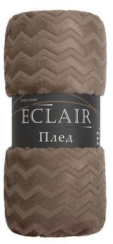 Изображение товара Плед ECLAIR Зигзаг коричневый, 200х220 см