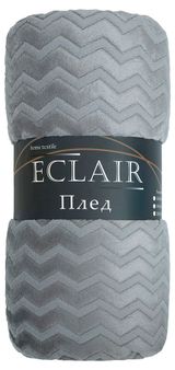 Изображение товара Плед ECLAIR Зигзаг серый, 200х220 см