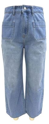 Изображение товара Джинсы-трубы женские голубые