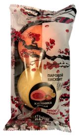 Изображение товара Бисквит паровой «Пышкейк» со вкусом клубники и банана, 100 г