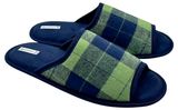 Изображение товара Тапочки мужские InExtenso зелено-синие в клетку, 39-46