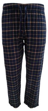 Изображение товара Брюки домашние мужские фланель в клетку синие, M-3XL