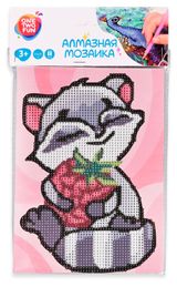 Изображение товара Мозаика алмазная ONE TWO FUN Енотик, 15х21 см