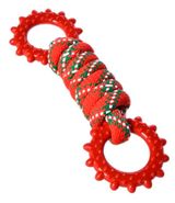 Изображение товара Игрушка для собак новогодняя Веревка красная, 25 см