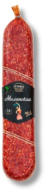 Изображение товара Колбаса сырокопченая da Chirillo Миланская, ~ 700 г