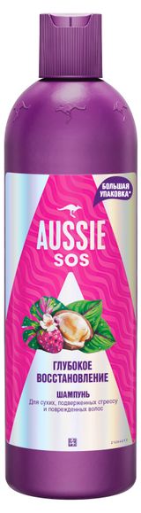 Изображение товара Шампунь для волос Aussie Sos глубокое восстановление Франция, 500 мл