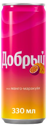 Изображение товара Напиток газированный «Добрый» Манго-Маракуйя, 330 мл