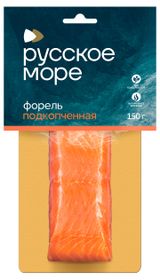 Изображение товара Форель подкопченная «Русское море» филе-кусок, 150 г