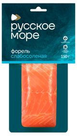 Изображение товара Форель слабосоленая «Русское море» филе-кусок, 150 г
