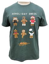 Изображение товара Футболка мужская новогодняя зеленая, р. M-3XL