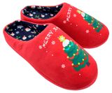 Изображение товара Тапочки женские новогодние InExtenso Merry Xmas красные, р 36/37-40/41