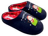 Изображение товара Тапочки детские новогодние InExtenso Merry Xmas синие, р 28/29-34/35