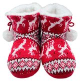 Изображение товара Тапочки женские новогодние InExtenso зимние красные, р 36-41