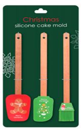 Изображение товара Набор для выпечки Actuel Christmas 2 лопатки + кисточка