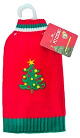 Изображение товара Свитер новогодний для собак красный
