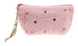 Изображение товара Косметичка Lukky Diamond розовая со стразами и жемчужинами, 10х15 см