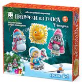 Изображение товара Набор для творчества «Фантазёр» Новогодние магниты из гипса 4 фигурки, 1 шт в ассортименте