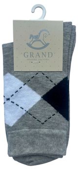 Изображение товара Носки детские «ТОП» Ромбы светло-серые, р 20-22