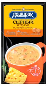 Изображение товара Крем-суп «Доширак» Сырный по-швейцарски 2 в 1, 23 г