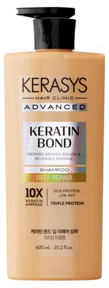 Изображение товара Шампунь для волос Kerasys Advanced Keratin Blond Восстановление с кератином для поврежденных волос, 600 мл