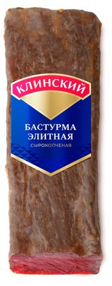 Изображение товара Копченое мясо Бастурма говяжья сырокопченая «Клинский» Элитная из говядины,  ~ 0,4 кг
