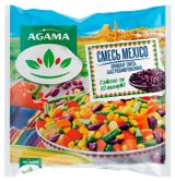 Изображение товара Овощная смесь Agama MEXIKO морковь перец сладкий стручковая фасоль горошек зеленый кукуруза сельдерей красная фасоль лук замороженная, 400 г