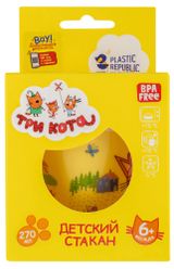 Изображение товара Стакан детский Little Angel Три кота Обучайка, 270 мл