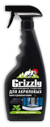 Изображение товара Средство чистящее для акриловых ванн и душевых кабин Grizzly, 500 мл