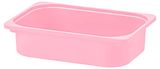 Изображение товара Контейнер Actuel розовый низкий, 42х30х10 см