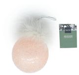 Изображение товара Елочный шар Actuel Розовый зефир С пером, 7,8 см