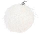 Изображение товара Елочный шар Золото театра белый, 7,2 см
