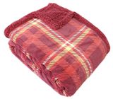 Изображение товара Плед фланелевый Actuel красный в клетку, 130х170 см