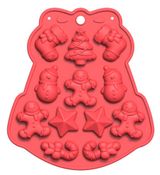 Изображение товара Форма для конфет Actuel красная, 17,3х15,6 см