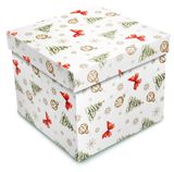 Изображение товара Коробка подарочная Miland Заснеженная елка 21х21х21 см, 1 шт