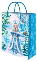 Изображение товара Пакет подарочный Miland Новогодний 26x32x10 см, 1 шт в ассортименте