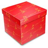 Изображение товара Коробка подарочная Miland Золотые лошадки 21х21х21 см, 1 шт
