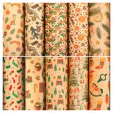 Изображение товара Бумага упаковочная для подарков «Золотая сказка» Christmas Kraft новогодняя 70х100 см, 1 шт в ассортименте