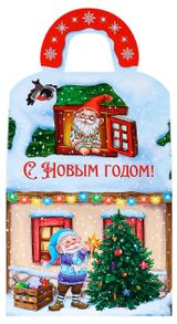 Изображение товара Коробка подарочная для конфет Miland Домик В гостях у гномиков вместимость на 1000 г, 1 шт в ассортименте