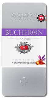 Изображение товара Шоколад молочный BUCHERON с шафраном и орехами, 100 г