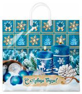 Изображение товара Пакет подарочный «АппликА» пластиковый 38х35 см, 1 шт в ассортименте