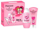Изображение товара Набор подарочный «Рексона» Бархатные ручки для девочек, Антиперспирант шариковый 50 мл + Крем для рук увлажняющий 45 мл