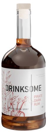 Изображение товара Ром безалкогольный Drinksome Dark Rum Россия, 0,7 л