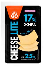 Изображение товара Сыр полутвердый Let's Go Cheese Lite без лактозы нарезка 35% БЗМЖ, 125 г
