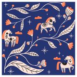 Изображение товара Бумага для подарков Be Smart Holidays Лошадки, 70х100 см 1 шт в ассортименте