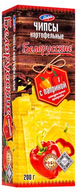 Изображение товара Чипсы картофельные «Мира» Белорусские с паприкой, 200 г